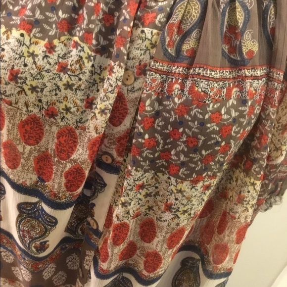 Rue 21  XL tie front semi sheer blouse - Picture 5 of 15